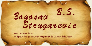 Bogosav Strugarević vizit kartica